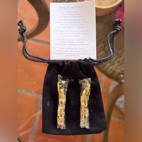 Eddie BORGO supra link drop earrings NWT Earrings - Picture 8 of 8